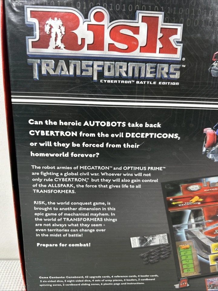 Transformers Risk Board Game Cybertron Battle Edition Hasbro Out of Print VGUC - Image 3 of 4