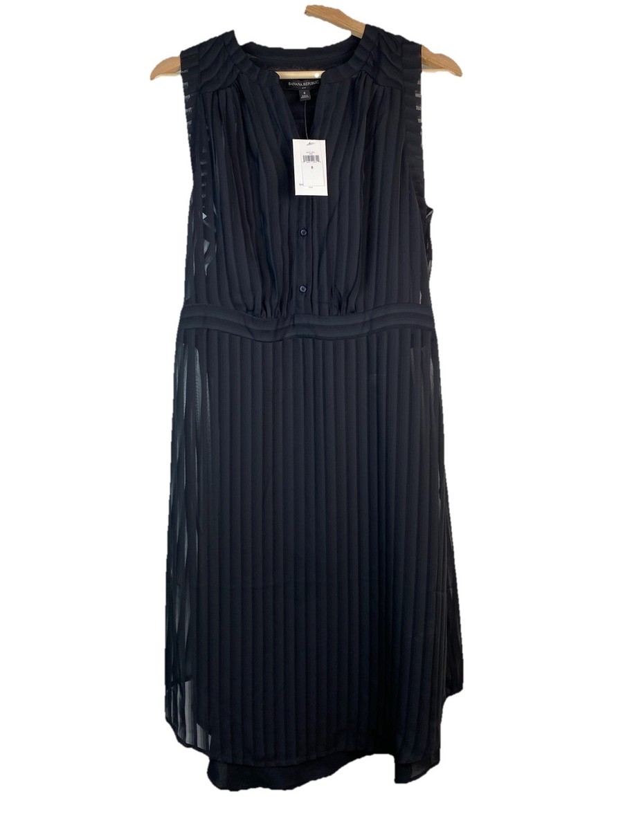NWT Banana Republic 8 Sheer Black Sleeveless Shadow Dress | eBay NWT Banana Republic 8 Sheer Black Sleeveless Shadow Dress | eBay