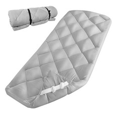 Cot Mattress Pad Improved Thickness Quilted Cot Pads for Camping, Gray
