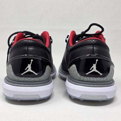 Jordan ADG 4 Golf Shoes Mens Size 11.5 Black Red Leather Sneakers DM0103-015 Nike Air Jordan ADG 4 Black Cement Grey Red Nby DM0103-015  main image 4