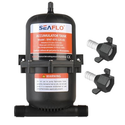 Accumulator Tank for Water Pump - 125 PSI, 0.75L | Reduces Cycling, Smooths Flow
