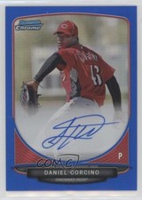 2013 Bowman Chrome Prospects Blue Refractor /150 Daniel Corcino #BCP-DC Auto 3k7