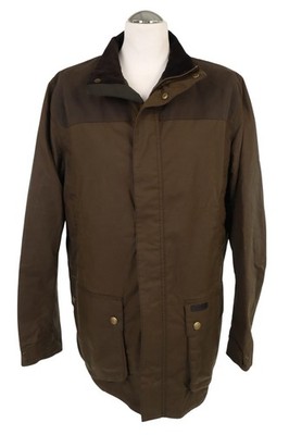 Barbour Herren Jacke Gr. XL Grün Baumwolle Jacke