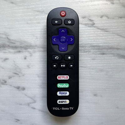 OEM TCL ROKU TV Remote Control 49S405 with NETFLIX/ HULU/ ROKU / ESPN+ buttons