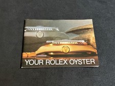 Authentic 1985 YOUR ROLX OYSTER BOOKLET  ALL English  For GMT SUB DD.. All Model