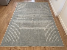 Valencia Sage Green Tufted Rug Thick 185x275 RRP £499 Washable Ruggable
