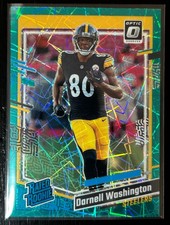 2023 Donruss Optic - Darnell Washington - Rated Rookie - Teal Velocity Prizm