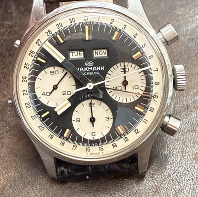 Wakmann Triple Date, Handaufzug Ref.: 71.1309.70 aus 1970 Chronograph #40.00#