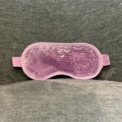 Reusable Gel Hot/Cold Eye Mask for Puffiness & Pain Relief, Purple/Pink