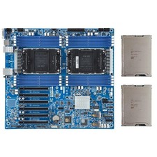 Gigabyte MS73-HB1 With 2x Intel Xeon 8570 ES CPU 2x 16G 4800MHz RAM 2xcooler