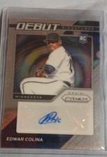 2021 Panini Prizm - Debut Signatures Edwar Colina #DS-EC (AU, RC)
