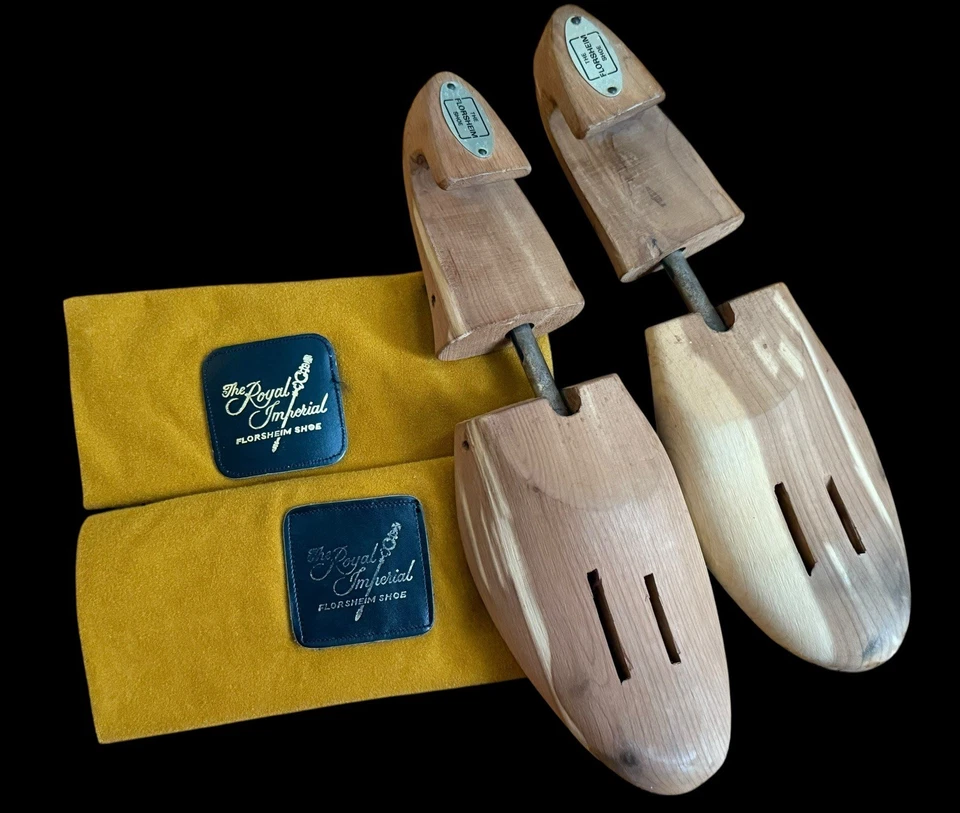 Винтажные мешки для пыли The Royal Imperial Florsheim и пара больших обувных деревьев - Изображение 2 из 4