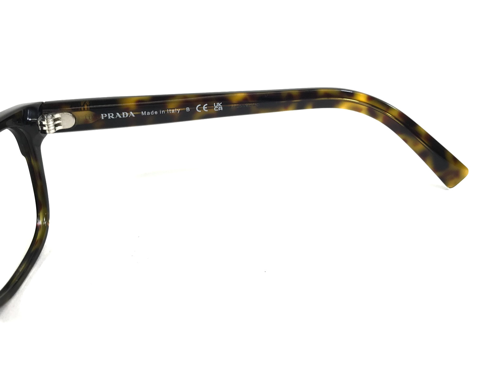 Prada Eyeglasses Frames VPR04Y 2AU-1O1 Havana Tortoise Brown Square 53-18-145 thumbnail 7