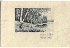 HELMA FISCHER-OELS: Exlibris f�r Frieda Ehrig