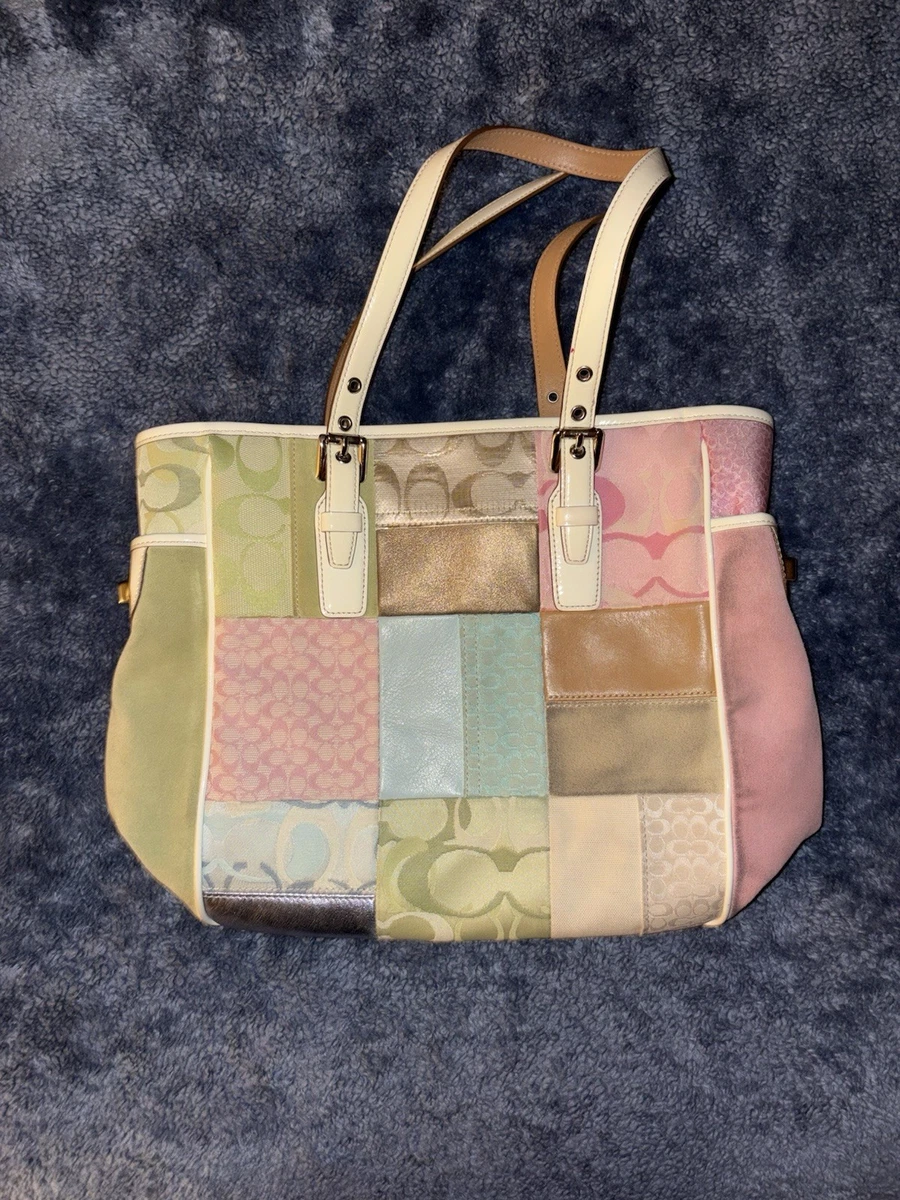 Coach Patchwork Leather Exterior Tote Bags & Handbags for Women