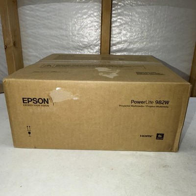 Epson PowerLite 982W 3LCD WXGA 4200Lumens Classroom Projector with Dual HDMI
