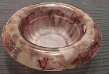 Davidson Amethyst Cloud Glass Art Deco Bowl - Almost 9 Inches - Used