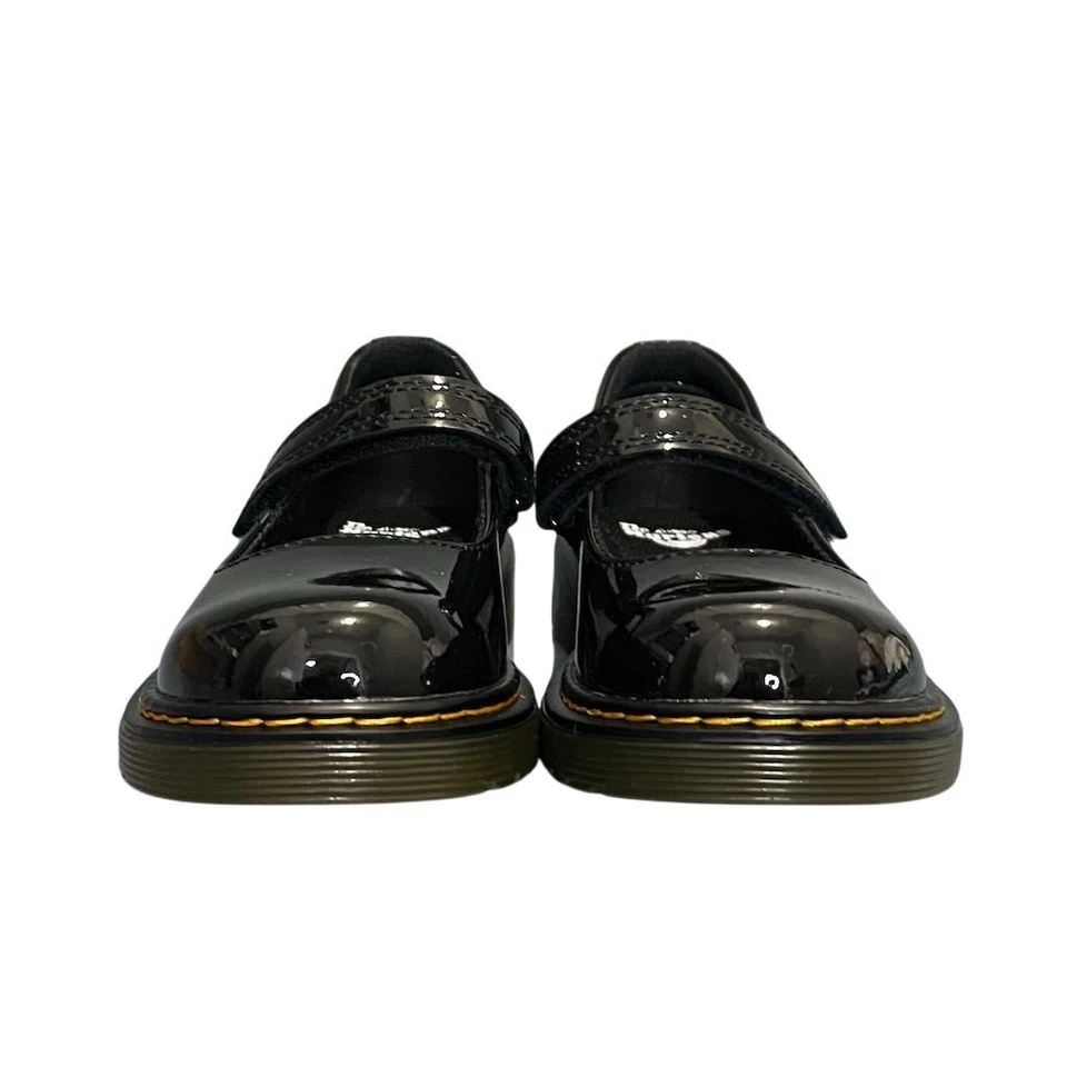 Zapatos Dr. Martens Niños Maccy Mary Jane Charol Negro 2 Uniformes Escuela Foto 4 de 4