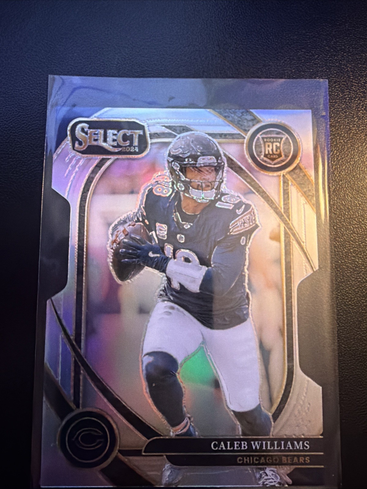 2024 Panini Select - Club Level Caleb Williams #216 Silver Prizm Die-Cut (RC)
