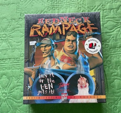 REDNECK RAMPAGE - NEW SEALED - ENG ITA ESP - INTERPLAY XATRIX PC CD BIG BOX FPS