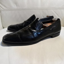 Rare PRADA Men’s Shoes  Size US 12 Black Calf Leather Made in Italy