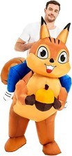 Thanksgiving Inflatable Squirrel Costume Adult Funny Ride On Blow Up Animal...