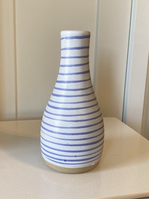 Vintage Jane Gordon Martz M91 Marshall Studios Ceramic Pottery Vase MCM Stripes