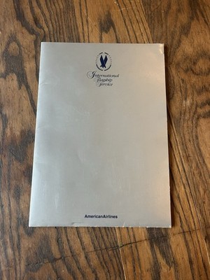 American Airlines First Class Stationery Set and book mark