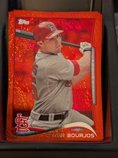 2014 Topps - Red Hot Foil Border Parallel #480 Peter Bourjos St. Louis Cardinals