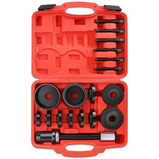 Universal 19pcs Front Wheel Bearing Press Kit Bearing Removal Install Tool Set