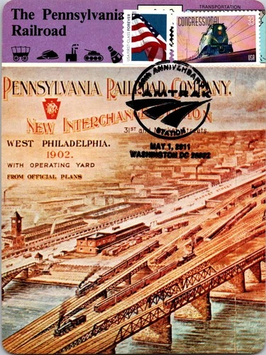 Dr Jim Stamps Maximum Card American Flag Forever Congressional Train Combo Fdc