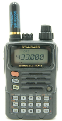 YAESU STANDARD VX-6 144/430MHz Dual Band Transceiver 5W YAESU STANDARD VX-6 144/430MHz Dual Band Transceiver 5W