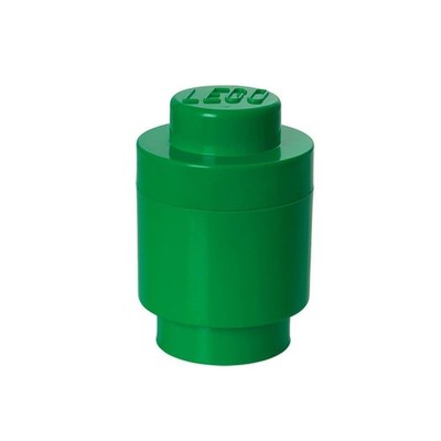 R.C. LEGO Storage Brick, 1 rund grün  (Room Copenhagen 40301734)