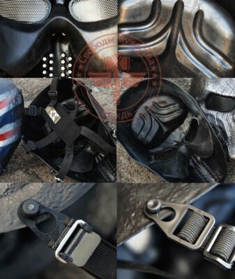 Masque Tactique Intégral Airsoft Avec Casque - Style Crâne, Militaire, Collection CS