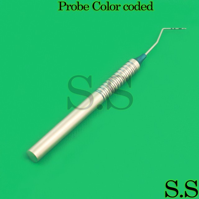 NEW Dental SINGLE END PROBES Marquis Color coded Hollow Handle eBay