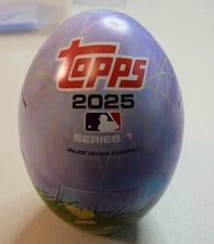 2025 Topps Series 1 MLB Blue / Purple Easter Egg Tin EMPTY TIN ONLY