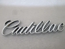 Cadillac Fleetwood Deville Brougham Script Emblem Nameplate Badge Rear Trunk