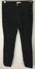 Ann Taylor Loft Black Modern Skinny Grey Corduroy Pants Size 27/4