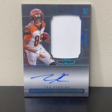 2020 Panini National Treasures TEE HIGGINS Midnight RC True RPA #15/20 Bengals