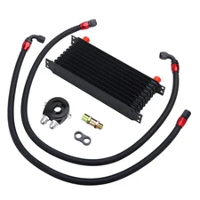 Oil Cooler Kit Universal Engine Transmission 10 Rows AN10 10AN Aluminium Alloy
