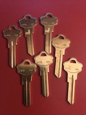 7 LOCKSMITH KW10 KEY BLANKS FITS KWIKSET TITAN SOLID BRASS AND KW1 MADE IN USA