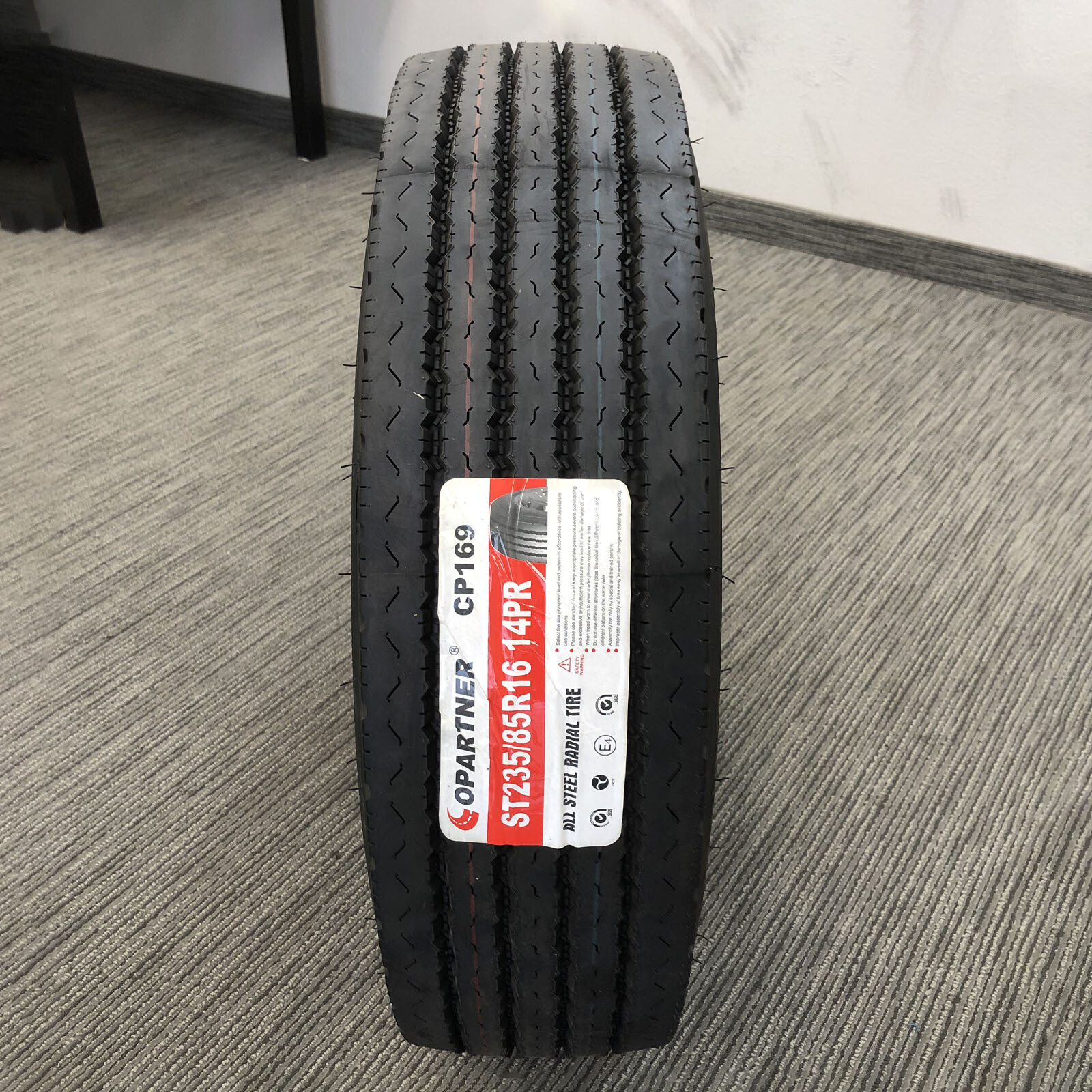 4 x Copartner All Steel Trailer Tires ST235/85R16 ST Load G 14 Ply 132/