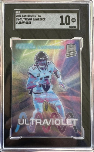 2023 Panini Spectra SGC 10 Trevor Lawrence Ultraviolet Prizm CASE HIT SP Jaguars