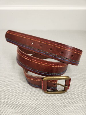 Fat Face Brown Size Medium Leather Jeans Belt 25898 Men