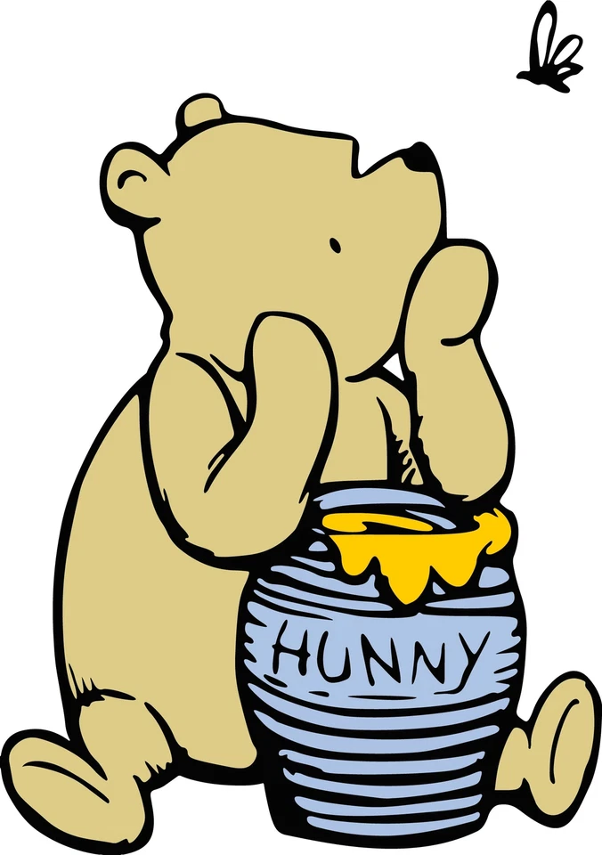 Calcomanía de pared clásica Winnie The Pooh pegatina de pared habitación de niños arte de pared mural WTP17 Foto 4 de 4