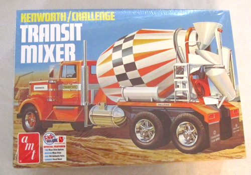 AMT Retro Deluxe Kenworth / Challenge Transit Mixer Modellbausatz ~ Maßstab 1:25 ~ Neu in Verpackung - Bild 1 von 5