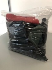 GENUINE LEATHER OFFCUTS, MAINLY BLACK - 3KG BAG