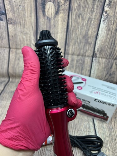 Heißhaarbürste Ionen Lockenstab Verwicklungsfrei Turmalin Keramikstab klappbar - Bild 19 von 24