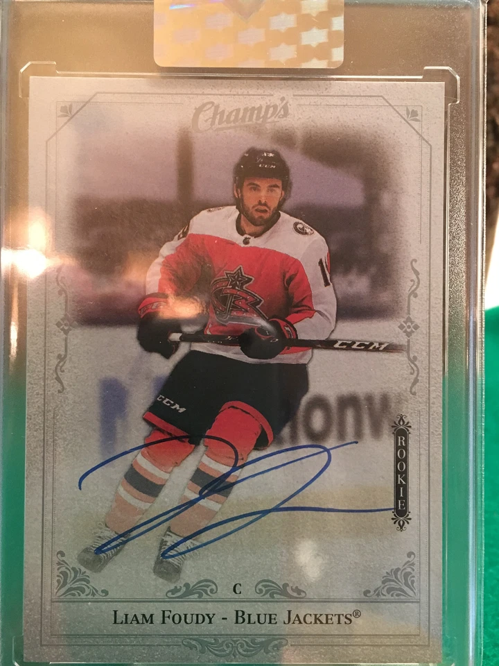 Two 2020-2021 Liam Foudy Clear Cut Auto Rookie Cards - Image 4 of 4