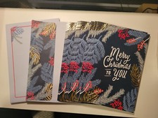 10 Hallmark Christmas Cards With Decorative Envelopes 8"X 5 1/2"